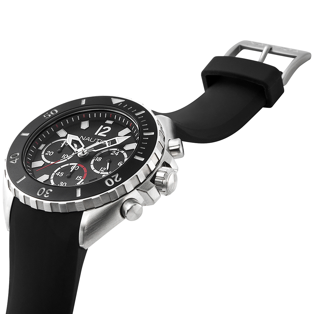 zegarek Nautica NAPNWP002 NWP Chronograph Watch męski z chronograf Pasek - miniatura 3