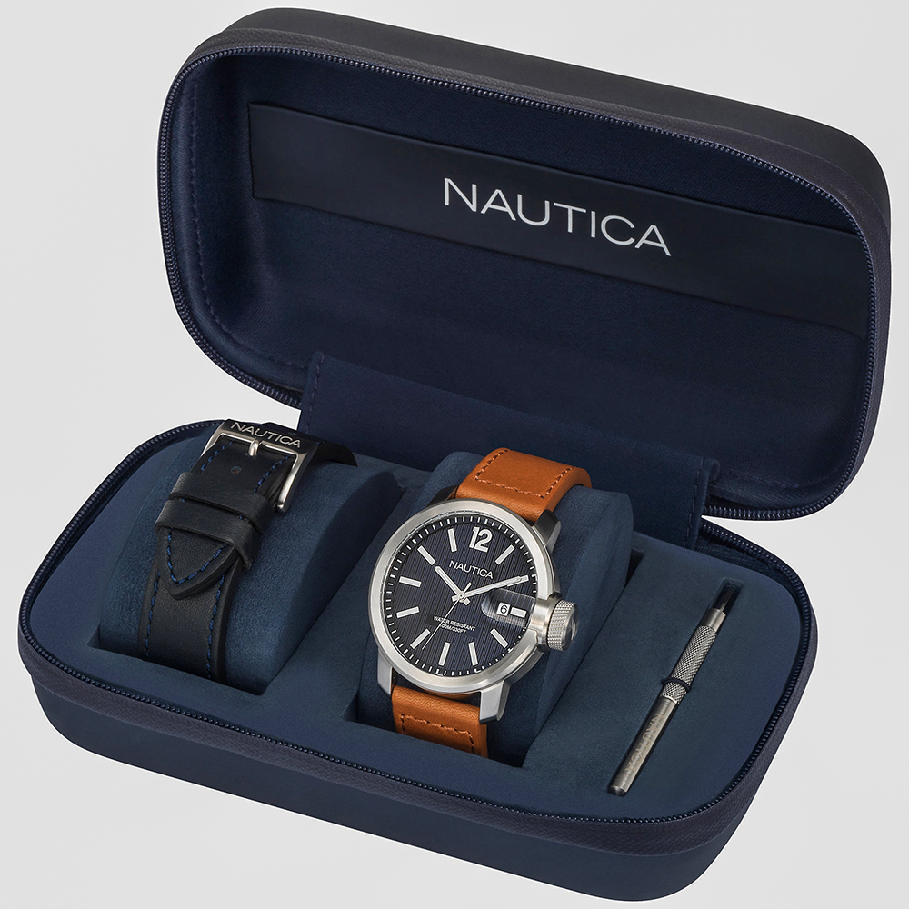 zegarek Nautica NAPSYD012 srebrny Pasek - miniatura 4