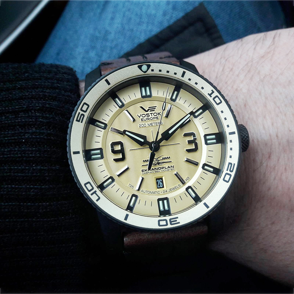 zegarek Vostok Europe NH35A-546C513 automatyczny męski Ekranoplan Ekranoplan Automatic - miniatura 6