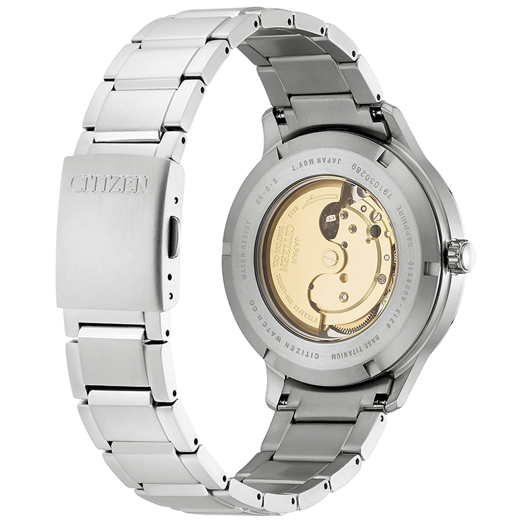 Citizen NJ0090-81A Titanium klasyczny zegarek srebrny - miniatura 6