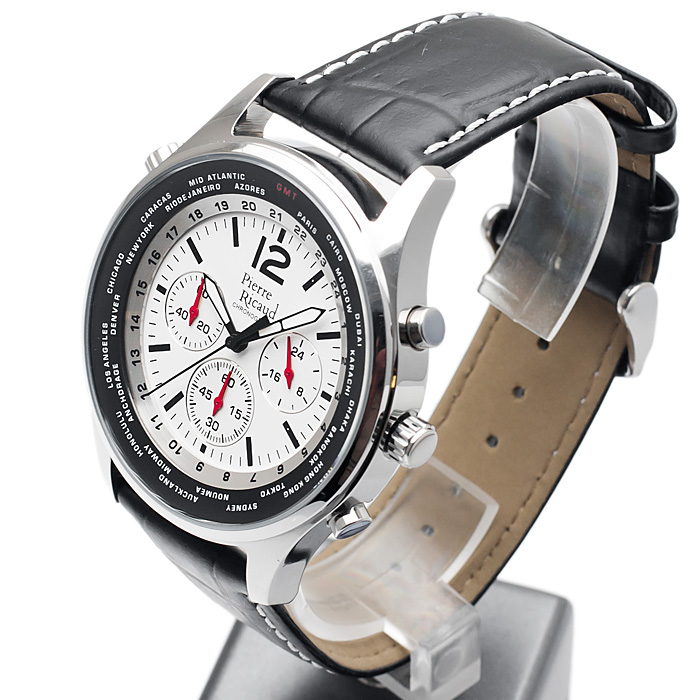 zegarek Pierre Ricaud P11080.5253CH męski z chronograf Pasek - miniatura 3