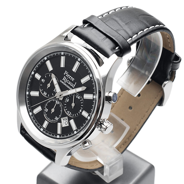 zegarek Pierre Ricaud P11082.5214CH męski z chronograf Pasek - miniatura 3