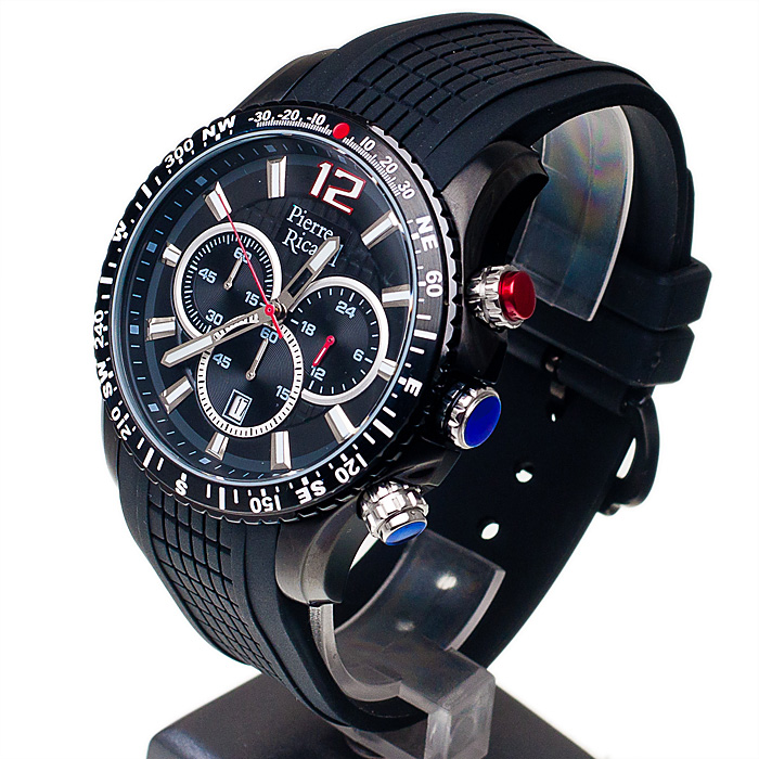 zegarek Pierre Ricaud P45790.5254CH męski z chronograf Pasek - miniatura 3