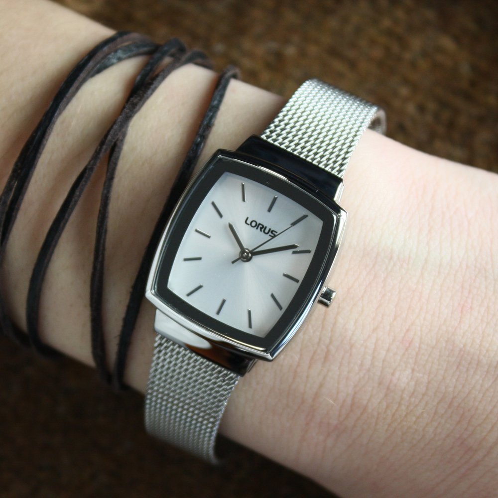 Lorus RG253LX9 zegarek srebrny klasyczny Fashion bransoleta