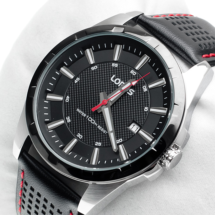 Lorus RS963AX9 zegarek srebrny klasyczny Sportowe pasek