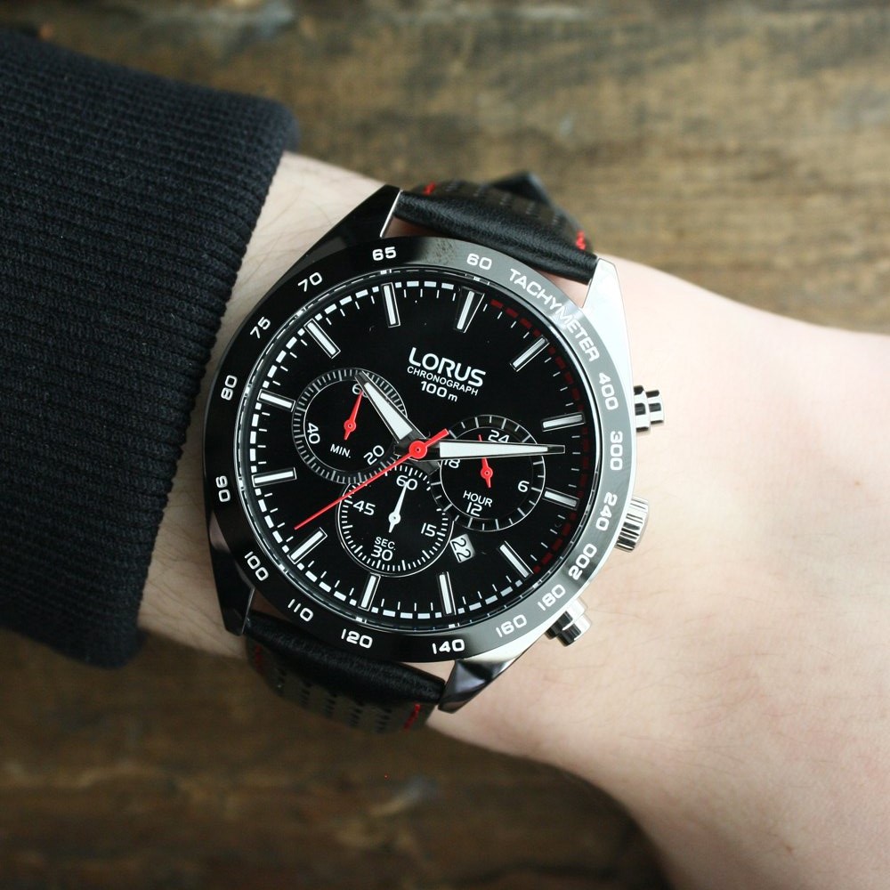 Lorus RT307GX9 zegarek srebrny sportowy Sportowe pasek