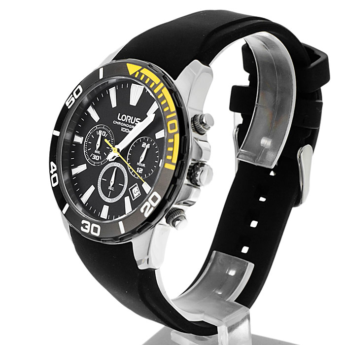zegarek Lorus RT343CX9 męski z chronograf Sportowe - miniatura 3