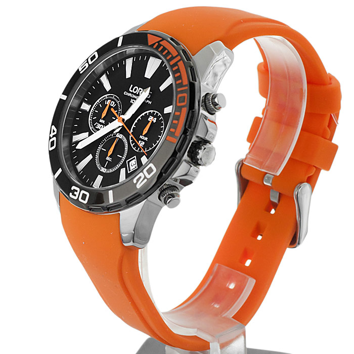 zegarek Lorus RT347CX9 męski z chronograf Sportowe - miniatura 3