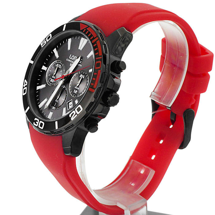 zegarek Lorus RT349CX9 męski z chronograf Sportowe - miniatura 3
