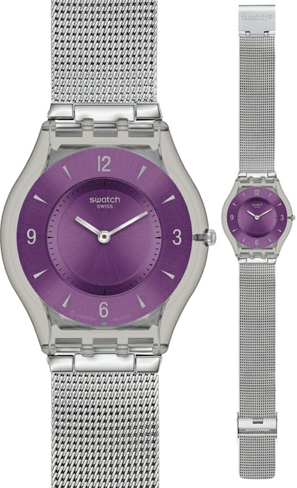 Swatch Metal Knit Purple SFM121M