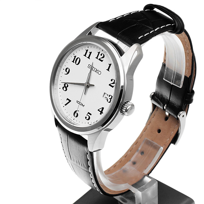 Seiko SGEG17P1 męski zegarek Classic pasek - miniatura 3