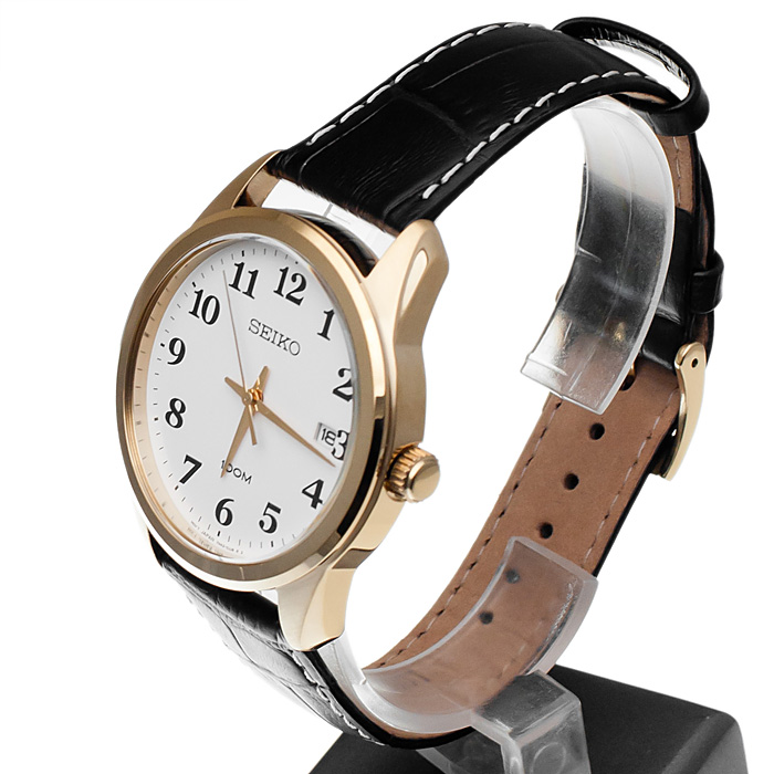 Seiko SGEG18P1 męski zegarek Classic pasek - miniatura 3