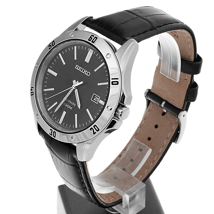 Seiko SGEG55P2 męski zegarek Classic pasek - miniatura 3
