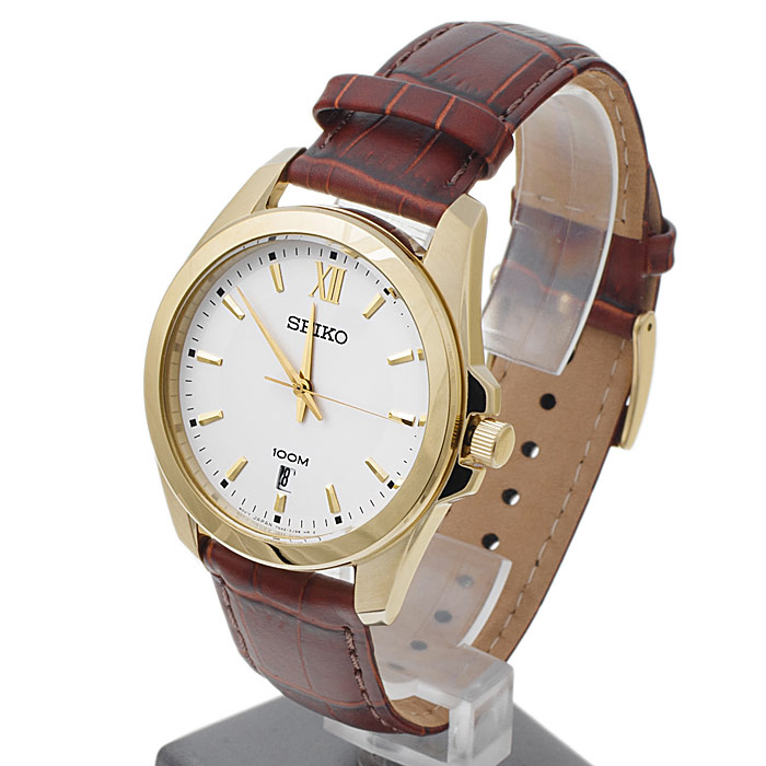 Seiko SGEG64P2 męski zegarek Classic pasek - miniatura 3