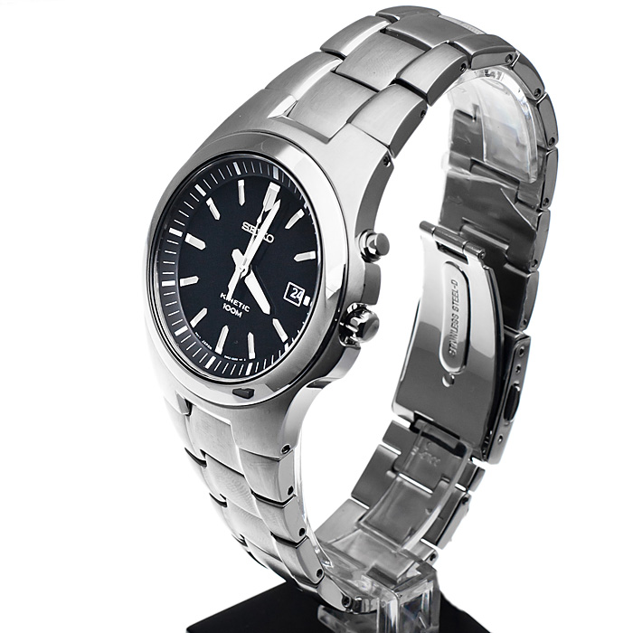 Seiko SKA457P1 męski zegarek Kinetic bransoleta - miniatura 3