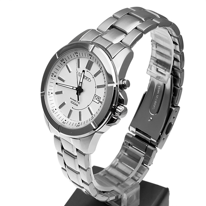 Seiko SKA535P1 męski zegarek Kinetic bransoleta - miniatura 3