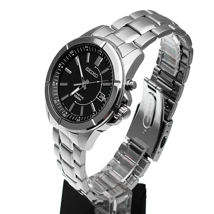 Seiko SKA537P1 męski zegarek Kinetic bransoleta - miniatura 3