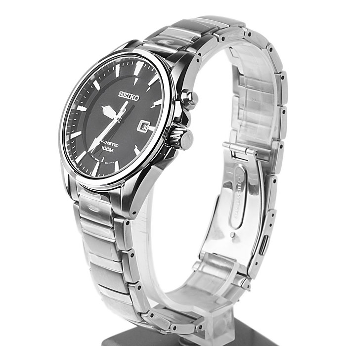 Seiko SKA565P1 męski zegarek Kinetic bransoleta - miniatura 3