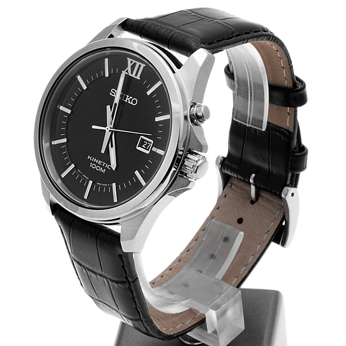 Seiko SKA573P2 męski zegarek Kinetic pasek - miniatura 3