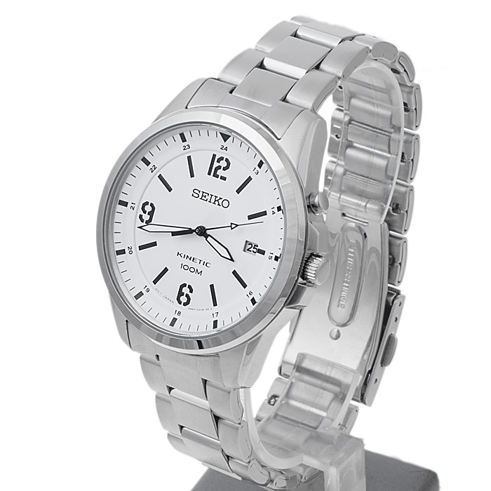 Seiko SKA607P1 męski zegarek Kinetic bransoleta - miniatura 3