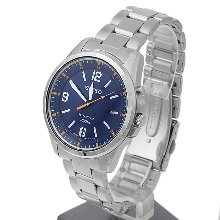 Seiko SKA609P1 męski zegarek Kinetic bransoleta - miniatura 3