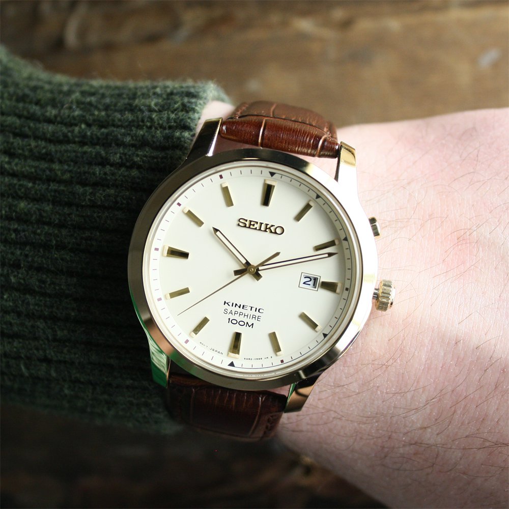 Seiko SKA744P1 zegarek męski Kinetic - miniatura 2