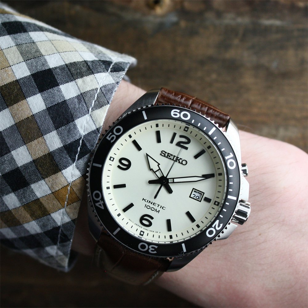Seiko SKA749P1 zegarek męski Kinetic - miniatura 2