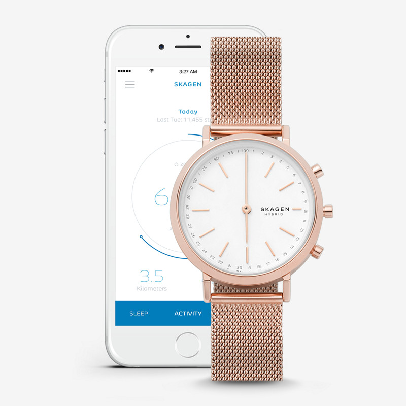 smartwatch Skagen SKT1411 różowe złoto Connected - miniatura 4