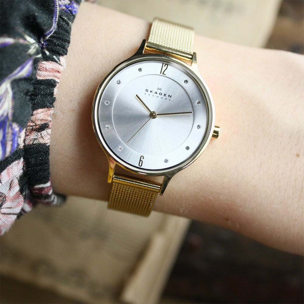 Skagen SKW2150 zegarek damski Anita złoty