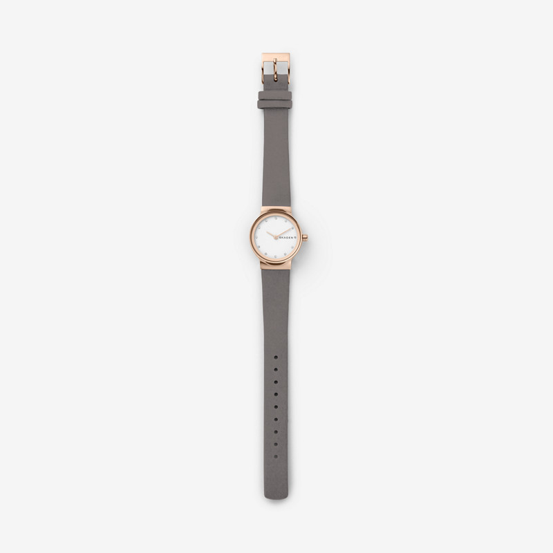 Skagen SKW2669 zegarek różowe złoto klasyczny Freja pasek - miniatura 5