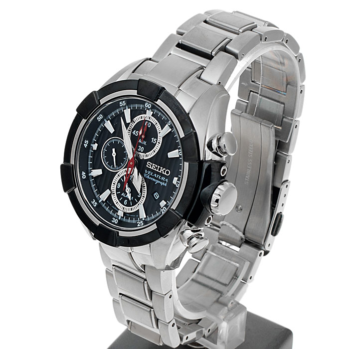 zegarek Seiko SNAF39P1 męski z tachometr Velatura - miniatura 3