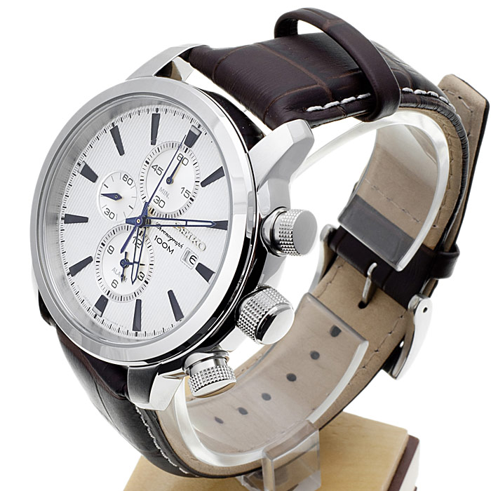 zegarek Seiko SNAF51P1 męski z chronograf Chronograph - miniatura 3