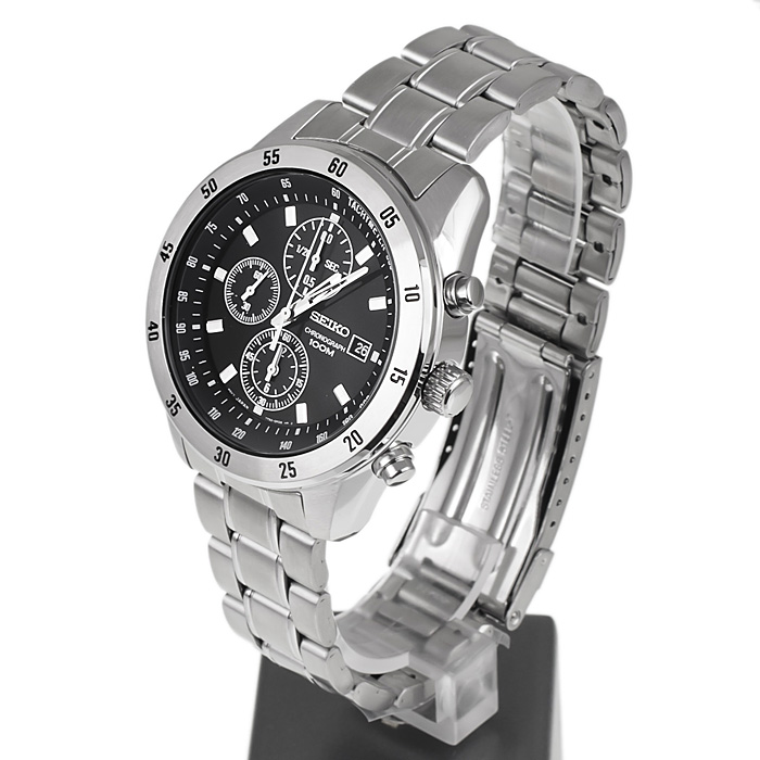zegarek Seiko SNDC43P1 męski z tachometr Chronograph - miniatura 3