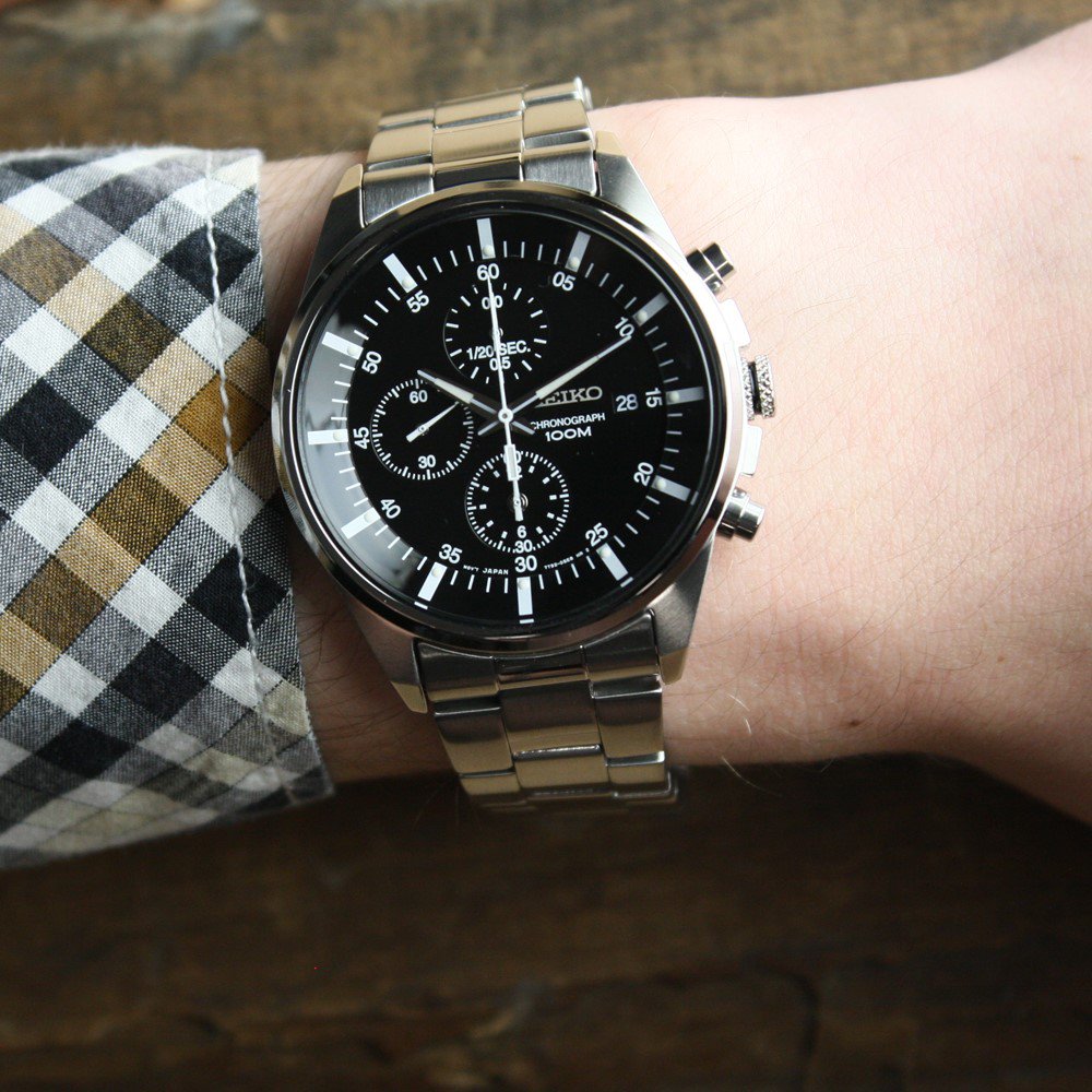zegarek Seiko SNDC81P1 męski z chronograf Chronograph - miniatura 3