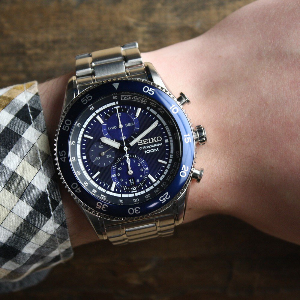 Seiko SNDG55P1 zegarek męski Chronograph - miniatura 2