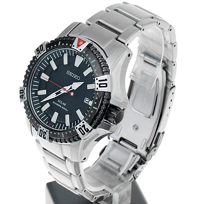 Seiko SNE295P1 męski zegarek Solar bransoleta - miniatura 3