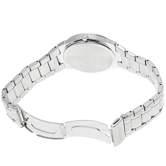 Seiko SNE339P1 Solar zegarek męski klasyczny mineralne utwardzane - miniatura 5