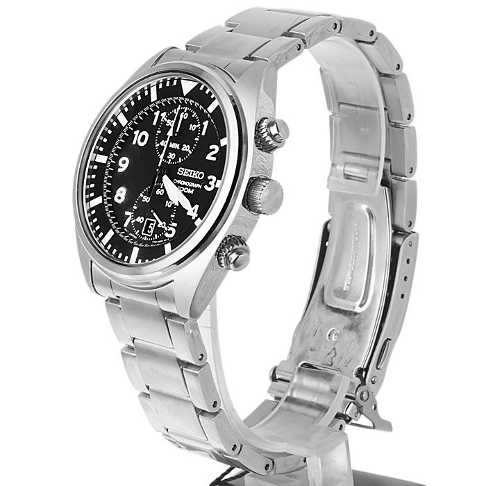 zegarek Seiko SNN231P1 męski z chronograf Chronograph - miniatura 3