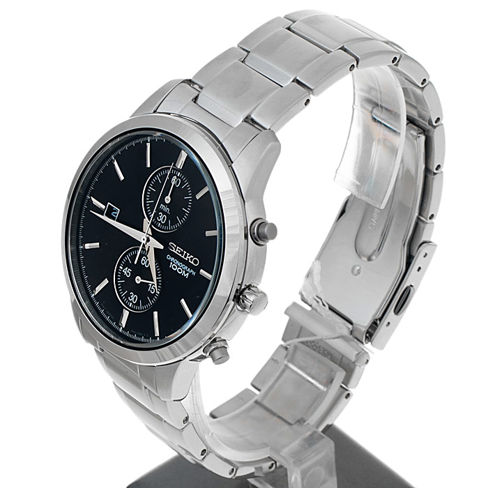 zegarek Seiko SNN275P1 męski z tachometr Chronograph - miniatura 3