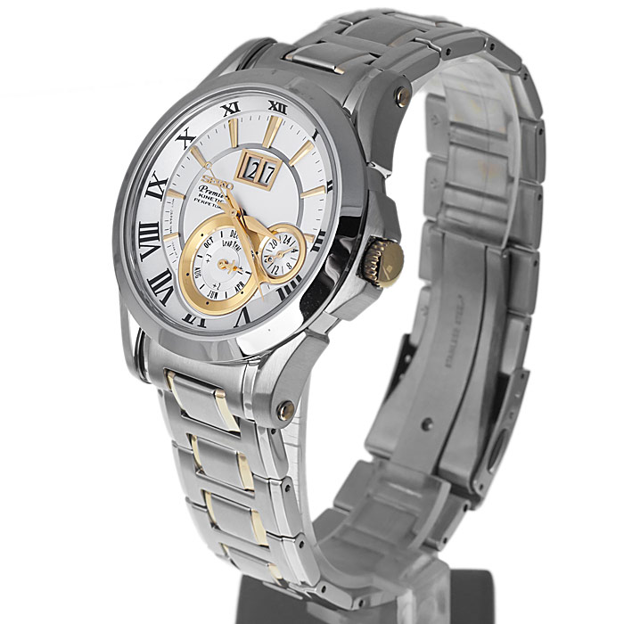 Seiko SNP022P1 męski zegarek Premier bransoleta - miniatura 3