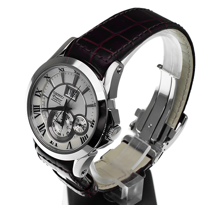 Seiko SNP023P1 męski zegarek Premier pasek - miniatura 3