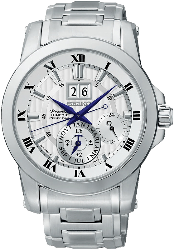 Seiko Kinetic Perpetual Quartz Sapphire 100m SNP091P1