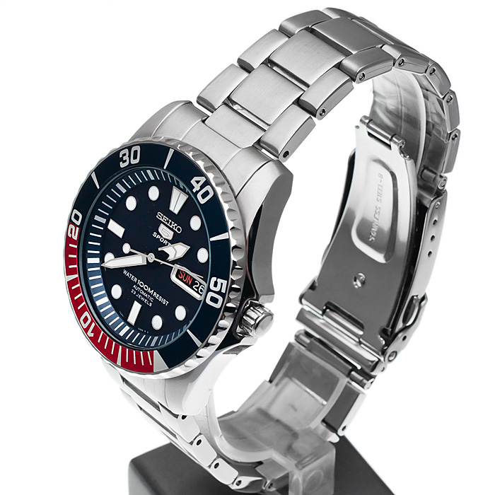 Seiko SNZF15K1 męski zegarek Sports Automat bransoleta - miniatura 3