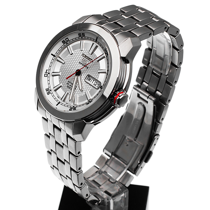 Seiko SNZH61K1 męski zegarek Sports Automat bransoleta - miniatura 3