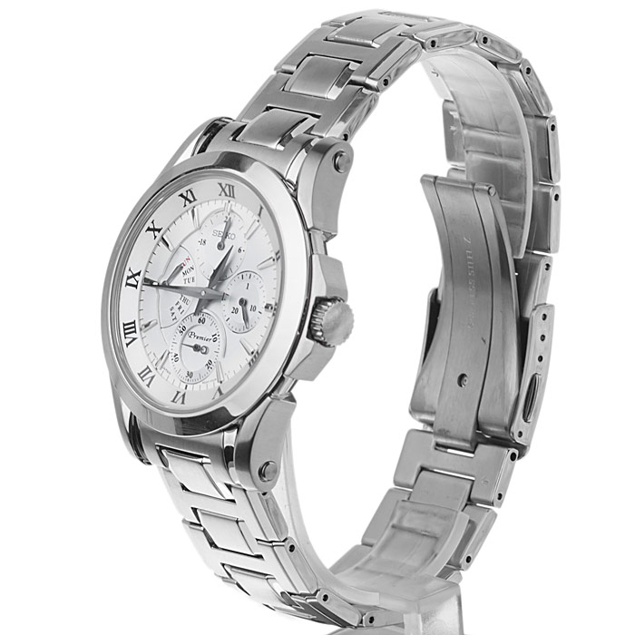 Seiko SRL019P1 męski zegarek Premier bransoleta - miniatura 3