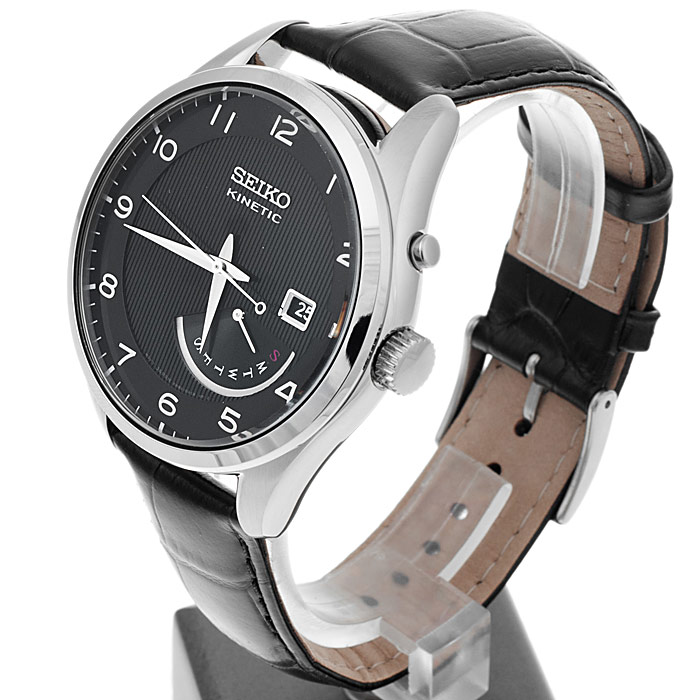 Seiko SRN051P1 męski zegarek Kinetic pasek - miniatura 3