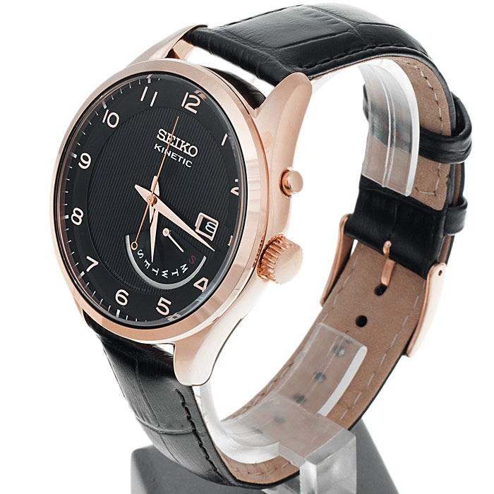 Seiko SRN054P1 męski zegarek Kinetic pasek - miniatura 3