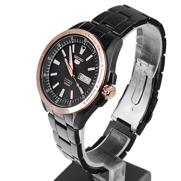 Seiko SRP162K1 męski zegarek Sports Automat bransoleta - miniatura 3
