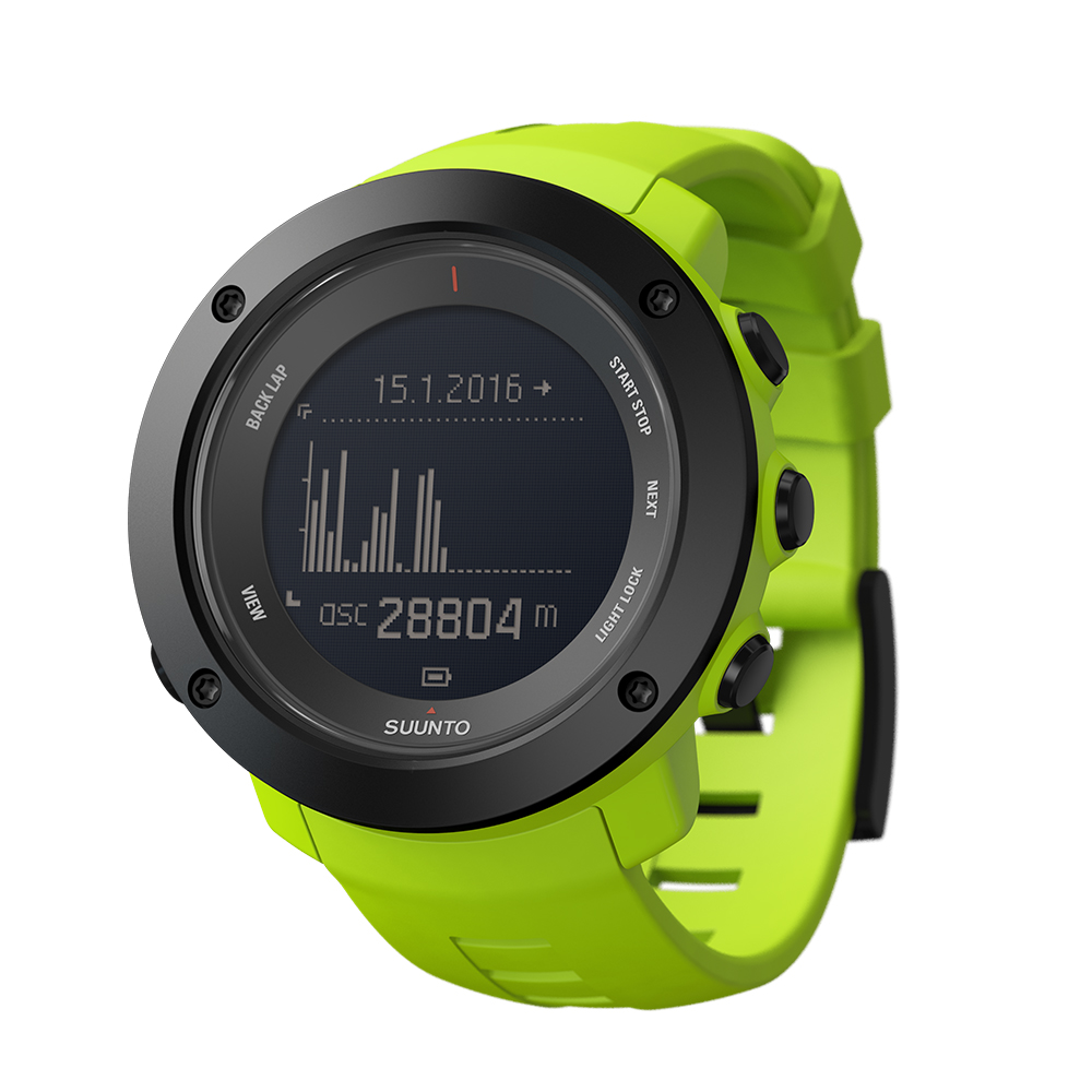 zegarek Suunto SS021971000 Suunto Ambit3 Vertical Lime męski z kompas Ambit3 - miniatura 3