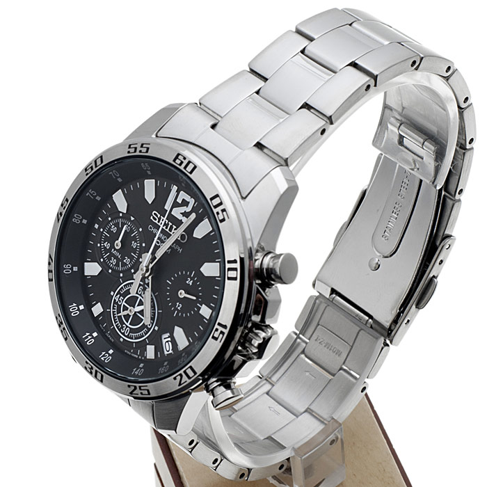 zegarek Seiko SSB125P1 męski z chronograf Chronograph - miniatura 3